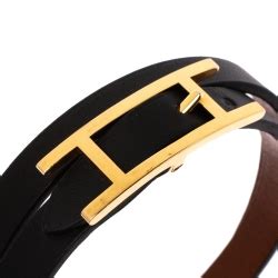 hermes behapi canada|Hermes Behapi Black Leather Gold Plated Double To.